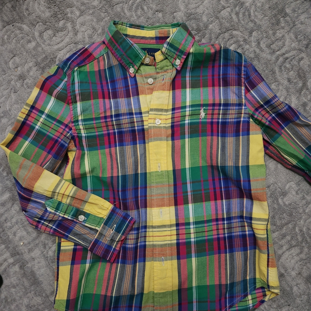 Ralph Lauren Multicolor Plaid Button Down Shirt